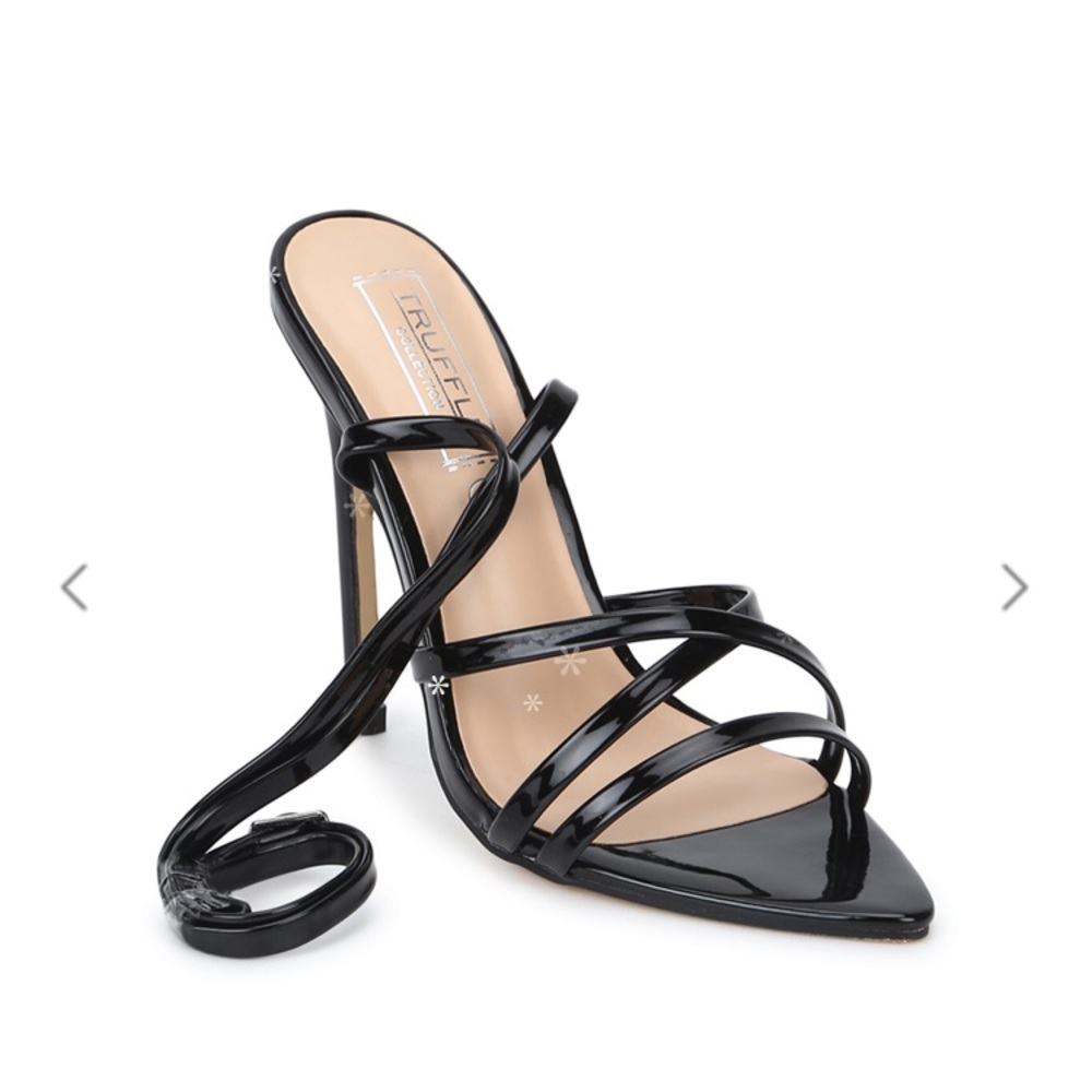 Black Ankle strap stilettos